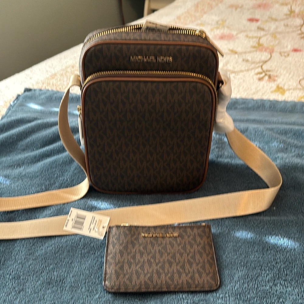 NWT Michael Kors crossbody and wallet set